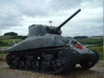 The Sherman Tank memorial for those killed in Operation Tiger